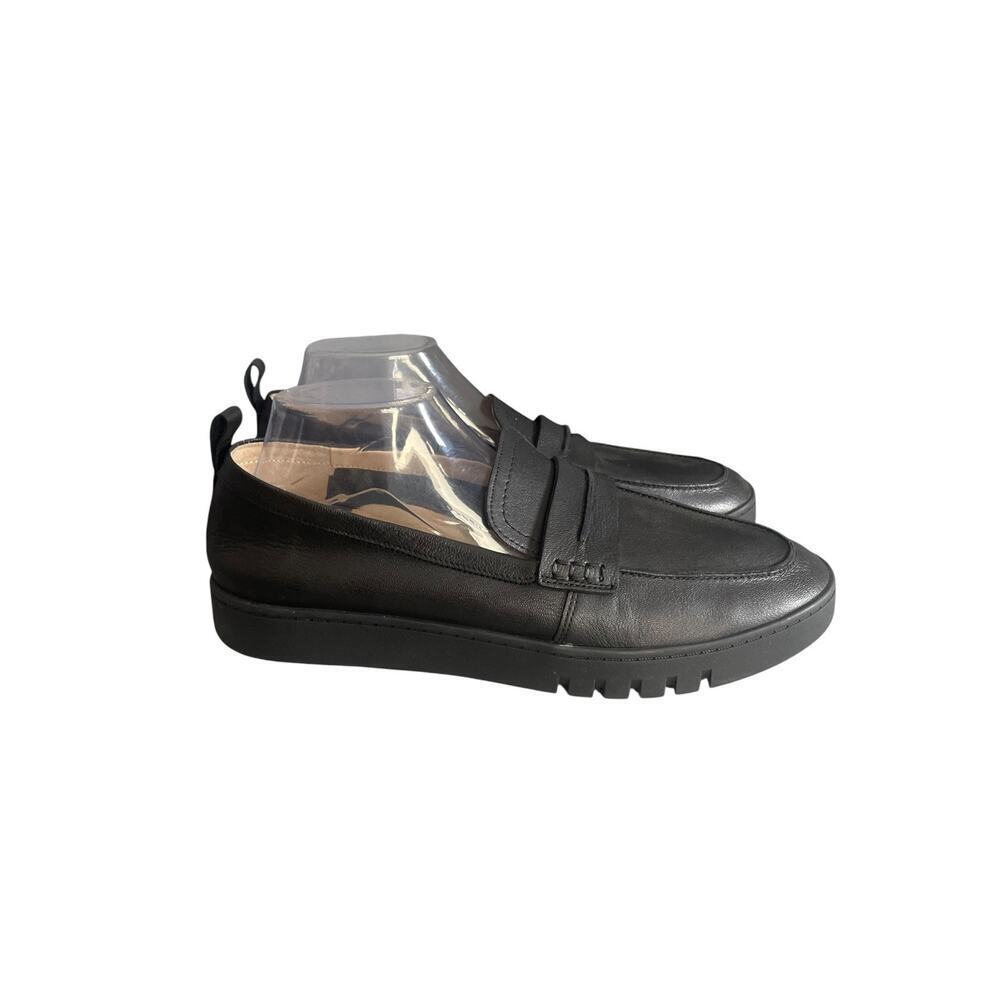 Vionic Women’s Chantel Black Leather Classic Loafers Size-12